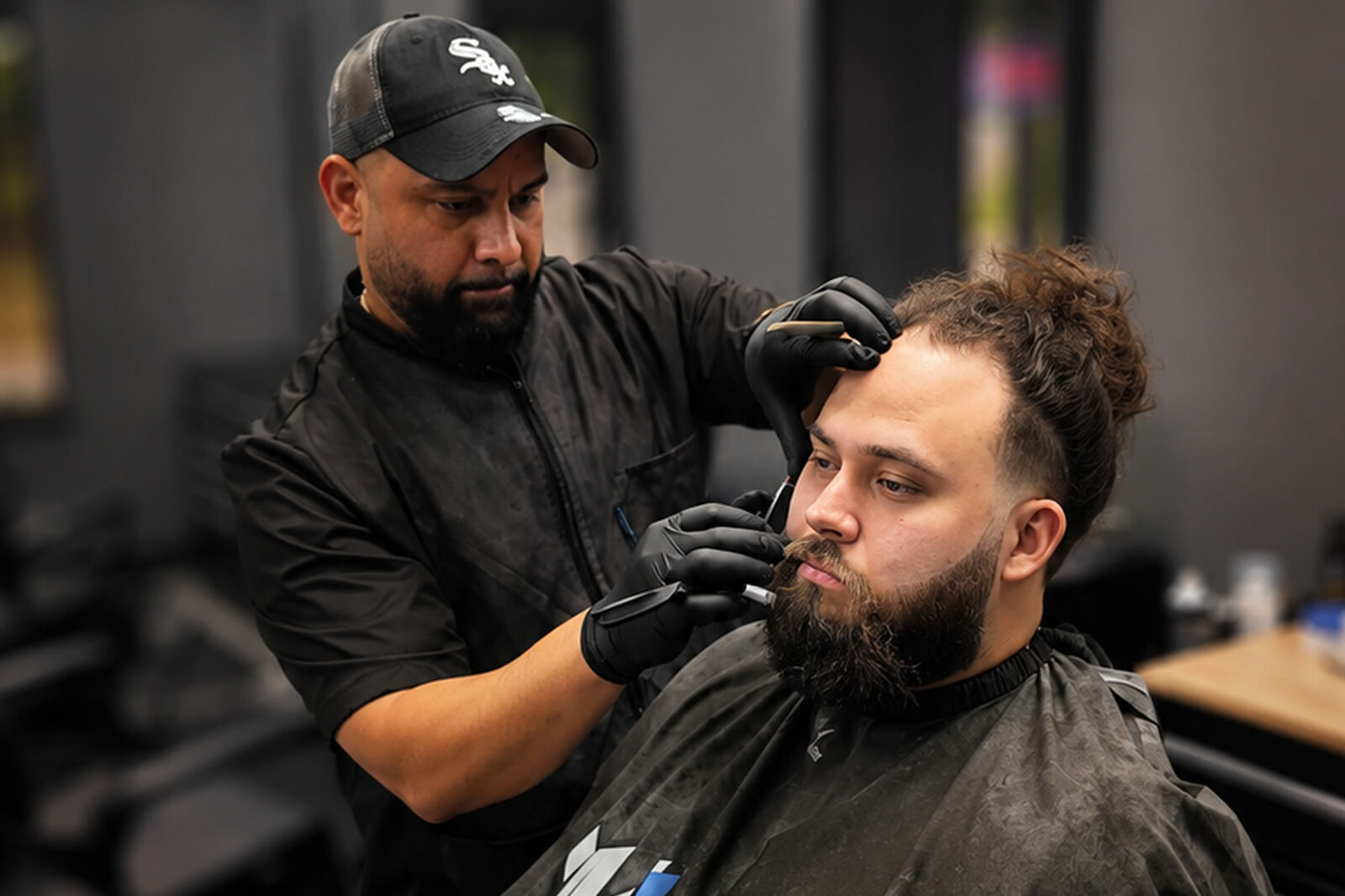 Viking Barber Studio interior — Uptown Charlotte, NC